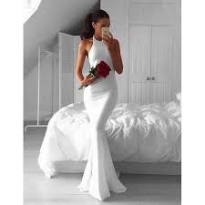 White Mermaid Simple Cheap Long Prom Bridesmaid Dresses Pm0215 Prom Dresses Sleeveless White Prom Dress Long White Prom Dress Mermaid