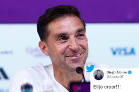 EL "TORNADO" NO BAJA LOS BRAZOS Diego Alonso, DT de la Selección Uruguaya,  escribió este mensaje en su cuenta de Twitter este martes, a tres días del  duelo definitivo contra Ghana para