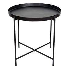 Quick ship · financing available · commercial accounts Hollyhome Folding Tray Metal End Table Black Can Be Used Https Www Amazon Com Dp B07b2vnvc9 Ref Cm S Round Sofa Round Coffee Table Living Room End Tables
