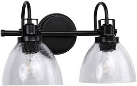 We did not find results for: Homenovo Lighting Marden 2 Light Bathroom Vanity Light Fixture Seeded Glass Shades Matte Black Amazon Com