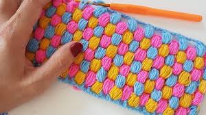 Petekli Fistik Lif Battaniye Puff Stitch Crochet Blanket Youtube Puff Stich Hakeln Hakelstiche Kostenlos Hakeldecken Muster