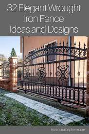 Wrought Iron Fence Provide Security Durability And Style Wroughtironfence Fence Fenceideas Wrought Iron Fences Fence Landscaping Iron Fence