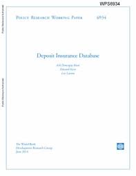 World development indicators (wdi) is the primary world bank collection of development indicators, compiled from officially recognized international sources. Deposit Insurance Database
