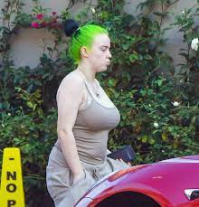 Billie Eilish, 18, wears $55 Yeezy sandals and a nude tank top in rare  photos as she takes a stroll in Los Angeles | The US Sun