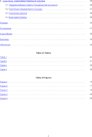 Table of contents is the section of a dissertation that guides each section of the dissertation paper's contents. Csc 595 Research Methods Table Of Contents Automated Testing Table Of Contents Semantic Scholar