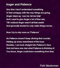 Anger And Patience Poem By Patti Masterman Poem Hunter Poems Anger Sonnets