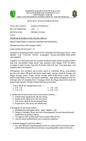 Jawaban pts bahasa indonesia kelas 8. Pts Bahasa Indonesia Kelas 8 Smtr 1 2020 Worksheet