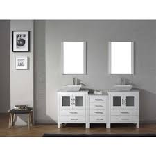 Large bathroom vanities are very popular. Bathroom Vanities 66 Dior Double Sinks Bathroom Vanity Set In Multiple Finishes With Countertop By Virtu Usa Kitchensource Com