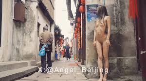 北京天使】极限露出系列Ariel 凌晨极限夜行（含黑屏大尺度部分）001