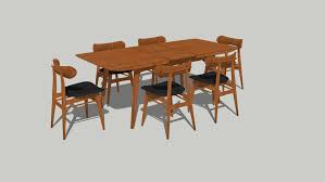 vintage scandinavian style dining table
