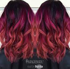 Berry Sunrise Sunset Hair Red Ombre Hair Hair Styles