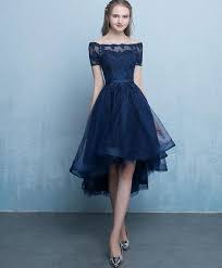 Blue Tulle Lace High Low Prom Dress Blue Tulle Bridesmaid Dress Nn411 Shinydress In 2020 Short Prom Dresses Uk Evening Dresses Short Short Bridesmaid Dresses