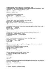 Oct 18 2020 soal uas sma smk matematika kelas x xi xii semester 1 pembahasan lengkapnya soal uas sma smk matematika kelas x xi xii semester 1 k13 tahun pelajaran 2018 2019 yang sangat adik adik siswa sma ataupun smk perlukan saat ini guna sebagai bahan perbekalan untuk menghadapi soal uas matematika kelas 10 11 12 semester 1 kurikulum 2013 dan. Soal Ulangan Semester Genap Ipa Kelas Xi Smk
