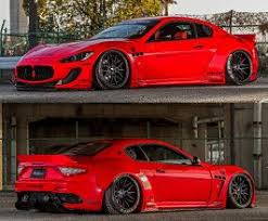 Liberty Walk Lb Works Complete Wide Body Kit With Version 2 Rear Wing Carbon Fiber For Maserati Granturismo Maserati Granturismo Maserati Liberty Walk