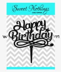 Download Cake Topper Happy Birthday Hd Png Download Kindpng