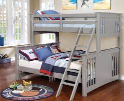 Twin xl bunk make love cap twin xl over queen bunk bed plans 200 thread bed linens etc. Spring Creek Twin Xl Over Queen Bunk Bed Gray Furniture Of America Furniture Cart