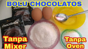 Cakenya sendiri bercita rasa cokelat yang sangat kaya karena mengombinasikan tiga jenis cokelat di. Bolu Chocolatos Tanpa Mixer Oven Takaran Sendok Youtube