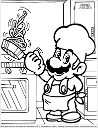Pictures to print and color. Super Mario Bros 3 Coloring Pages