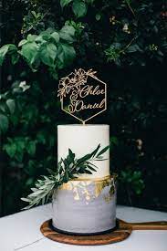 Monogram Cake Topper Letter A Cake Toppers For Wedding Etsy Geometric Wedding Cakes Floral Cake Topper Geometric Cake Topper