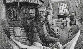 Der niederländische grafiker maurits conelis escher schuf zahlreiche zweidimensionale werke, die mit optischen täuschungen und. The Mathematical Secrets Of Escher Openmind
