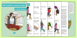 These floor exercises are so easy to do that even a couch potato can do them! Self Isolation Home Exercise Ideas Teacher Made