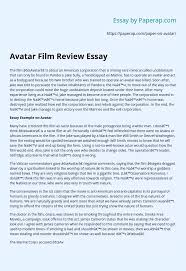 We' ll have to recruit a professional paper writer to work. Avatar Film Review Essay Essay Example