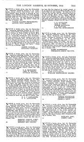 THE LONDON GAZETTE, 22 OCTOBER, 1912. 7813