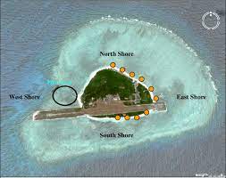Zhongye island, aka pagasa or thitu island, is one of the spratly islands in the south china sea. Map Of Pag Asa Island Showing The North South East And West Shores Download Scientific Diagram