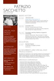 Executive Chef Resume Example Chef Resume Resume Resume Template