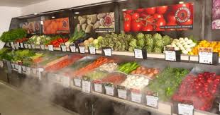 Presentoir Table Murale Fruits Et Legumes Avec 2e Etage Et Nebulisation Fruits Et Legumes Fruits Legumes