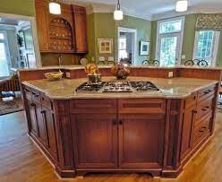 For our kitchen renovation, buying a kitchen island was out of our budget so we decided to build a kitchen island! Ideas For The House On Pinterest Large Kitchen Island Curved Curved Kitchen Island Curved Kitchen Kitchen Island With Stove