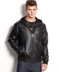 55 Whispering Smith Brave Soul Jacket Hooded Faux Leather Bomber Black Leather Bomber Jacket Faux Leather Bomber Leather Bomber Jacket