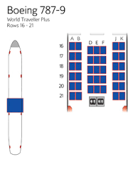 World Traveller Plus Seat Maps Information British Airways