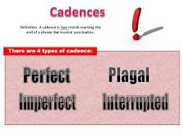 A progression of at least two chords which conclude a piece of music, section or musical phrases within it. Definition A Cadence Is Two Chords Marking The End Of A Phrase Like Musical Punctuation There Are 4 Types Of Cadence Ppt Download