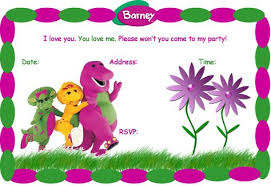 Barney Bj And Baby Bop Leave Creative Printables Home Barney Birthday Barney Party Barney Birthday Party
