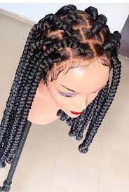 Jumbo Box Braid Full Lace Wig Braid Wig For Black Woman Wig Etsy Box Braid Wig Big Box Braids Girls Hairstyles Braids