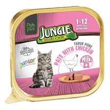 Jungle Ezme Pate Konserve Yavru Kedi Mamasi Tavuklu 100 Gr