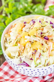 Whisk mayonnaise, apple cider vinegar, sriracha sauce, and salt together in a bowl. Pineapple Coleslaw Plain Chicken