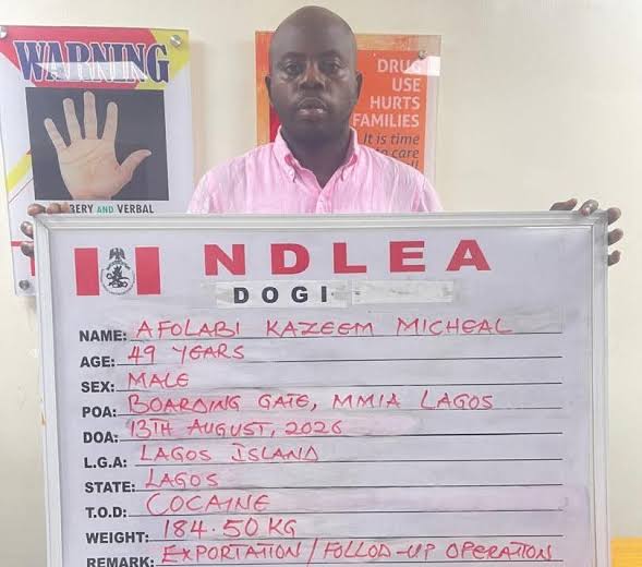 NDLEA Busts International Cocaine Cartel, Arrests 'KC Luxury' at Lagos Airport - PRNigeria News