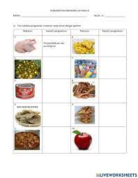 Bakteria dan fungi mudah tumbuh di atas makanan yang lembap dan terdedah pada udara. Pengawetan Makanan Latihan 2 Worksheet