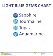 gems blue color chart stock vector illustration of