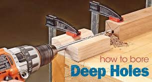 Deep Hole Drilling Drill Tips Jigs And Fixtures Woodarchivist Com Stolyarnye Raboty Instrument Derevo