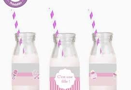 Etiquettes Pour Contour De Bouteille A Imprimer Pour Baby Shower Pour Fille Etiquette Bouteille Bouteille Etiquettes