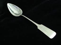 Biedermeier Königsberg Ostpreußen Silber Löffel Kaffeelöffel Silberlöffel  Spaten
