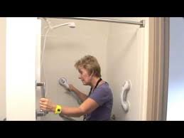 It will also require you to retighten the clamping mechanism from time to time because it may get loose. Grab Bar Placement For Shower Youtube