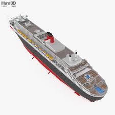 3d Model Of Rms Queen Mary 2 In 2020 Rms Queen Mary 2 Queen Mary Rms