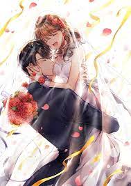 artist damzi アニメのカップル ロマンチックなアニメカップル アニメの結婚式