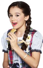 Girl for June festival stock image. Image of texture