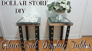 Diy Dollar Store Glam End Display Tables Diy Glam Home Decor Ideas Dollar Store Diy Diy Table Diy Home Decor