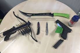 Biggest unofficial roblox arsenal subreddit!!! Zombie Knife Machete And Crossbow Among Arsenal Of Deadly Weapons Seized After Police Arrest Teen Mirror Online